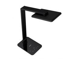 AUKEY Lampade da Tavolo Pieghevole a LED 10W Grande Pannello di Sorgente Luminosa 7.4 Pollici, Funzione di Memoria, Mini Luce Notturna, con Uscita USB per la Ricarica di Smartphone (LT-ST16)