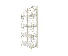 Scaffalatura in metallo, 4 ripiani, da 59,5X35X169 cm