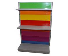 Castellani MULTI-GOND1 Scaffalatura da Negozio Abbigliamento, Metallo, Multicolore, 97x30x144 cm