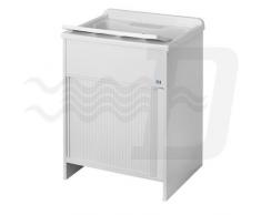LAVATOIO PER ESTERNI CON MOBILE IN PLASTICA E APERTURA A SERRANDINA L.45 P.60