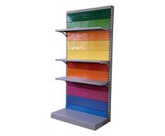 Castellani Multi-PAR4 Scaffalatura Negozio di Design, Metallo, Multicolore, 97 x 30 x 180 cm