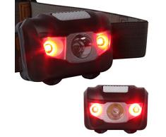 2016 ultima versione!Ultra-luminoso ad alta potenza Impermeabile 300LM CREE LED Lampada frontale Torcia Flashlight lampada Testa Headlight LED Headlamp per il campeggio, Correre, Caccia, Reading, Pesca e altre attivita all'aperto LD638