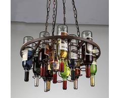 MSAJ-Bottiglia lampadario arte lampadari di ristoranti, pub, caffetterie bar decorato lampadario soggiorno sala da pranzo 520*350mm