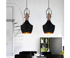 Lampade a Sospensione,FOSHAN MINGZE Lampadario d'ottone Industriale Per Lampadari a Pendolo in Metallo Leggero E27 per Cucina,Sala Da Pranzo,Salotto,Ristorante