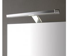 Lampada illuminazione bagno_Lampada Led specchio bagno Esther S2 L.280mm con parte illuminante in alluminio cromato