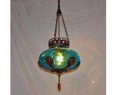 ZLL Lampadario singolo europeo in stile mediterraneo, lampadario a lampada a lampada da bar lampada da bar corridoio d'ingresso per l'ingresso in bohemien marocco , 40w