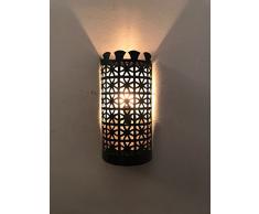 Applique da muro lampada lanterna in ferro battuto 008 MAROCCO MOROCCAN ETNICO