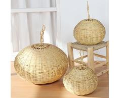 Paralume Orientalische Rattan lampada Saba marocchina lampadario cestino lampada 2 misure