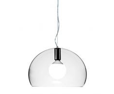 Kartell Lampada A Sospensione Fl/Y Icon 52 cm Design kristall/transparent/Ø38cm