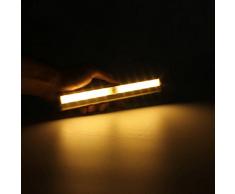 KINGSO Stick-on 10-LED Luce Notturna Portable Wireless Lampada da Armadio PIR Sensore di Movimento con 3M adesivo magnetica per armadio Usare come Luce per Armadio, per la Notte, per le Scale