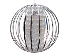 C Création Duo Brillant - Lampada a sospensione, design alla moda, illuminazione datmosfera moderno Cromo/Bianco