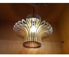 Ripple Design Taglio Laser In Legno Lampada A Sospensione Ombra