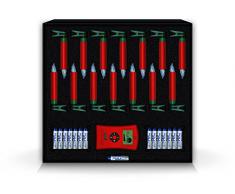 Krinner Lumix Deluxe Mini 75346 - Set di 14 candele LED IR, a pile, senza cavi, per albero di Natale, luce bianca calda, colore: rosso