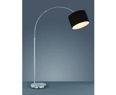 Trio 461100102 Living Lighting Arco Lampada da Terra, Metallico, Nero