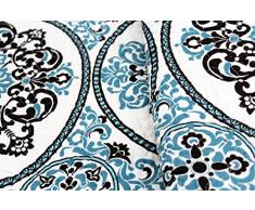 Copriletto 230 x 250 cm blu barocco Orient Vintage Plaid Quilt lampadario Dalia