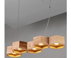 GS~LY di stile Europeo e illuminazione di design creativo di artigianato in legno lampadario/ soggiorno/camera da pranzo/…,un