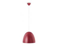 Philips Hever Lampadario Moderno per Cucina, Camera da Letto, Salotto, Cupola in Metallo Rosso, Diametro 35 cm