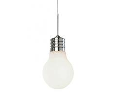 Avanti Trendstore Lampada a Sospensione Design Bulb 220 x 390 mm, Opale Bianco