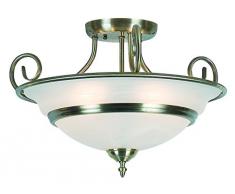 vescica 5 x 40 Watt E14 ottone antico lampadario ToLEDo