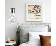 Lampada da sospensione, KOONTING Lampadario di design a forma di lampadina, Base E27,Ø22cm.