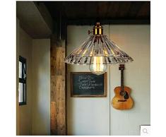 GS~LY Creative in ottone lampadario di cristallo soggiorno sala da pranzo Villa lampada 25CM