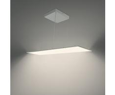 Lampadario a sospensione a LED 45 Watt, 4000 K, 3100lm, direttamente (70%) indirettamente (30%) strahlend, lampada da ufficio, Lampada da lavoro, lampada da scrivania, lampada a sospensione, design, lampada a sospensione lampada, TV a schermo piatto