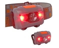 Impermeabile 300LM CREE LED Torch Lamp Lampada frontale Torcia Flashlight lampada Testa Headlight LED Headlamp per il campeggio, Correre, Caccia, Reading, Pesca e altre attivita all'aperto LD639