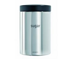 Brabantia 348266 Set Portapane con 3 Barattoli Tè/Caffè/Zucchero, Inox Lucido