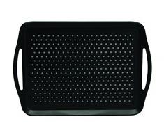 Quid 7097060 - Yoga, vassoio antiscivolo in plastica, 45,5 x 35,5 x 4,5 cm, colore: nero
