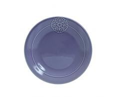 Quid 7279017 Vi Marquise - Servizio di piatti da dessert da 6, in ceramica, 20,39 x 22 x 2,7 cm, colore: viola