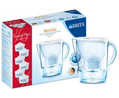 Brita Caraffa filtrante con 6 filtri inclusi Marella Cool, colore: Bianco