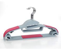 Bagnato in plastica senza giunte antiscivolo appendiabiti/ palo di abbigliamento appeso stendibiancheria/ abbigliamento negozio magico coat hanger-E