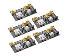 Modulo di alimentazione 5pcs MB102 tagliere di alimentazione 3.3V / 5V per Arduino Solderless TE 608