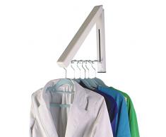 Confezione da 2 invisibile a scomparsa stendibiancheria a parete staffa per appendere i vestiti ombrello a parete W/free Clothesline Pole
