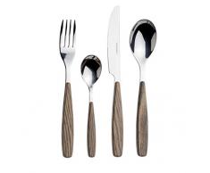 Foppapedretti 9901343072 Set Posate, Colore Ulivo, 4 Pezzi