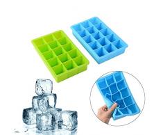 4 Pack Stampo Cubetti Ghiaccio,Stampi per ghiaccio, Stampo Ghiaccio, Kitchen stampo per cubetti , Stampi in Silicone per Ghiaccio, Ice cube tray per caramella Pudding Jelly Latte Juice Muffa al cioccolato o cocktail e particelle