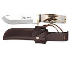 hirschberg predatori - Coltello da caccia con manico corno di cervo