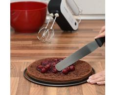 Set per decorazione dolci spatole per pasticceria Chefarone - 2 spatole per dolci inclinate e 1 spatola per glassare dritta - Spatole per glassare, set 3 pezzi