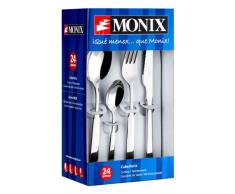 Monix - Set di posate Sea da 24 pezzi, acciaio inox 18/c