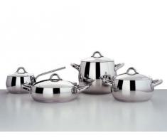 Alessi SG102/20 Mami Casseruola Bassa a Due Manici in Acciaio Inossidabile 18/10 Lucido