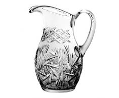 Crystaljulia 3006 – Bicchieri brocca per acqua, cristallo, 1,5 l, 19 x 19 x 25 cm