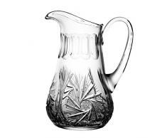 Crystaljulia 3001 – Bicchieri Caraffa, Piombo cristallo, fionda motivi a stella, tradizionale, 1,5 l