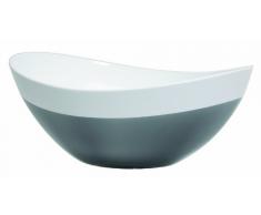 Quid 4036144 - Insalatiera in plastica Sérénité Casual Life Colors, 28 cm, colore: Grigio/Bianco