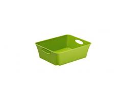 Rotho Contenitore Living in materiale plastico, vassoio portaoggetti uso universale: come vassoio portadocumenti, portacorrispondenza, cestino per le lettere o contenitore, C6, 1 l, ca. 18.6x15x6 cm, verde, disponibile anche in altri colori