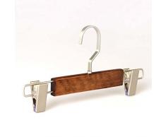 palo di vestiti del bambino/Appendiabiti in legno massello per bambini/Antiscivolo hanger/Baby retro legno stendibiancheria ganci piatti-B