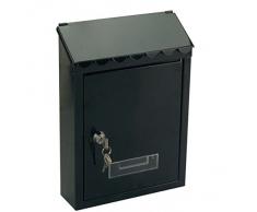 PORTALETTERE CASSETTA POSTALE "CAPRI"cm.21X6X30 - Nero
