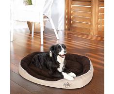 Songmics XL 90 x 68 x 15 cm Letto Lettino Cuscino per Cani oxford Tessuto con Velluto Cuccia Divano Cane Pet Animali PGW43M