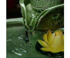 X&L rocaille ceramica fontana di acqua di umidificazione pesce atomizzata serbatoio grafite feng shui palla decorazione dell'ufficio creativo albergo casa artigianato (37 * 22 centimetri) , 37*22