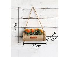 Scaffale Fioriera Pastorale americana parete henging creativo Fiore Rack pianta stand Flower Pot scaffale per balcone Soggiorno coperta gialla con piante fiori ( dimensioni : A )