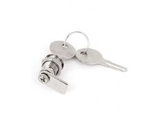 sourcingmap® Cassetta Postale Cassetta Attrezzi Cassetti 11.5mm Dia Catena Shaft A Tubo Serratura A Cilindro 2 Pezzi